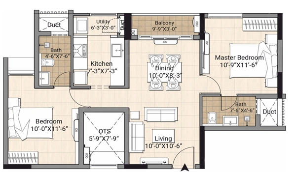 Assetz Codename Micropolis 4 BHK Floor Plan